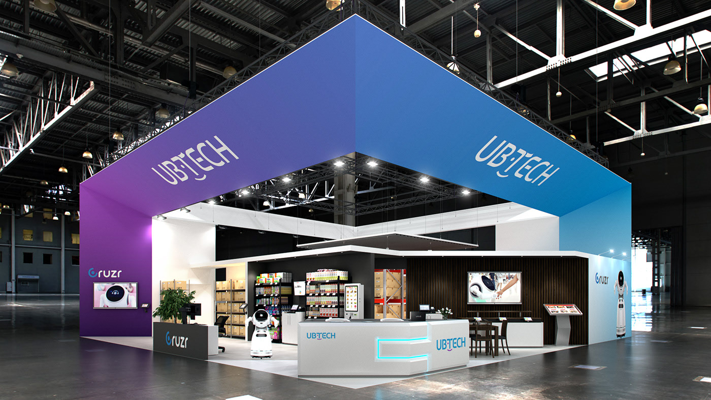 UBTECH展臺設(shè)計效果圖